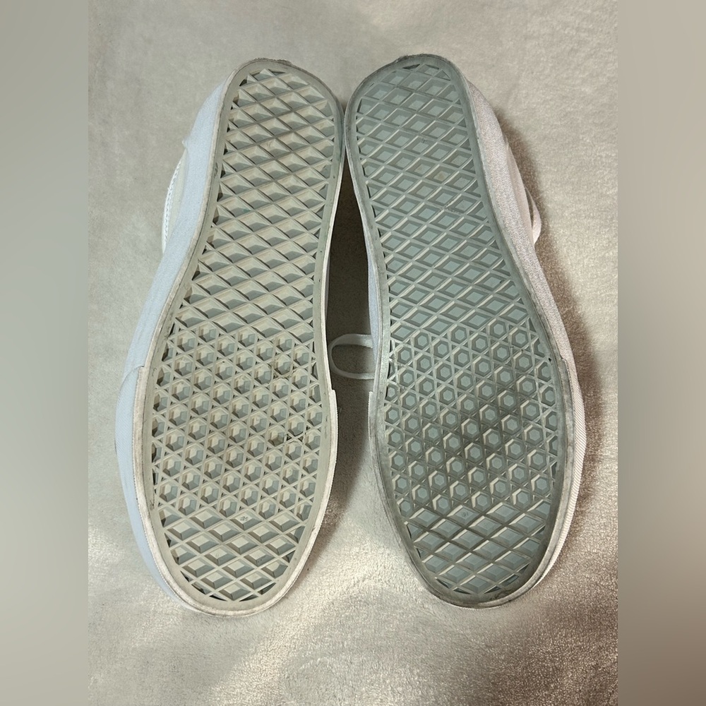 Vans white skate shoes women's 8.5 Men's 7 lace summer casual - Picture 7 of 7